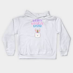 Happy Magical Easter! Easter Bunny Unicorn Kids Hoodie